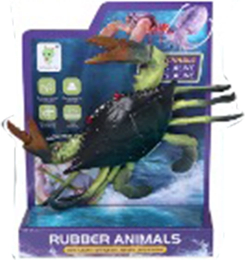 Rubber crab 13 cm – cheerful toy for bath and garden