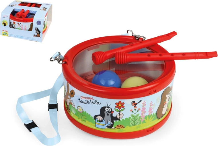 Tin Drum Mole 21 cm with Sticks