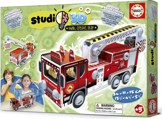 Studio 3D Model Firefighting Vehicle EDUCA