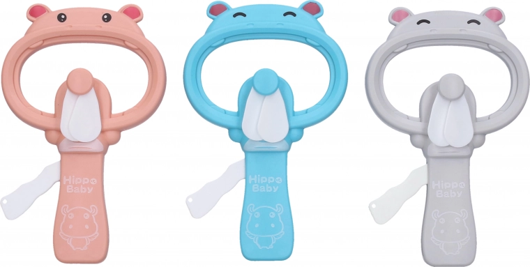 Handheld Fan Hippo 18 cm