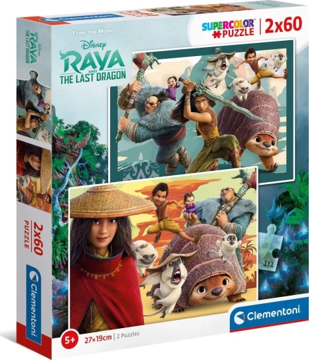 Raya and the Dragon Puzzle 2x60 pieces