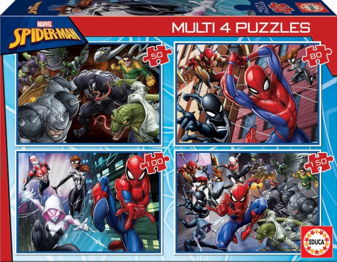 Educa пъзел Spiderman 4в1