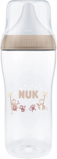 NUK Perfect Match baby bottle with temperature control XL monkey 360 ml