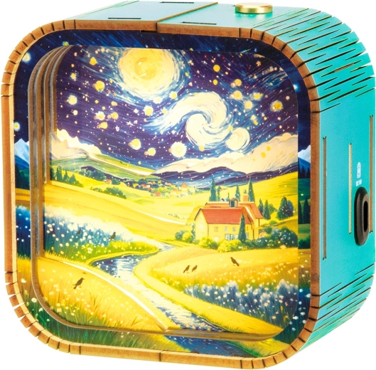 2Kids Toys 3D Wooden Puzzle Lamp Landscape Under the Stars