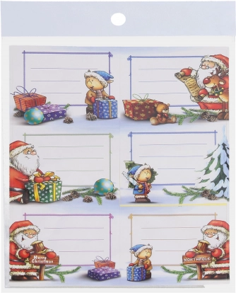 Christmas gift stickers 12.5 × 16 cm