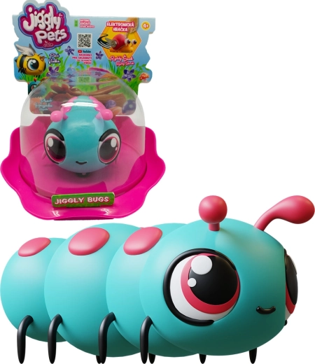 Jiggly Bugs гъсеница синя