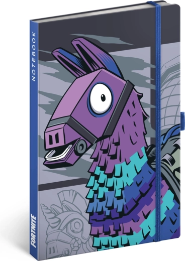 Notique Fortnite notebook – llama, ruled, 13 × 21 cm