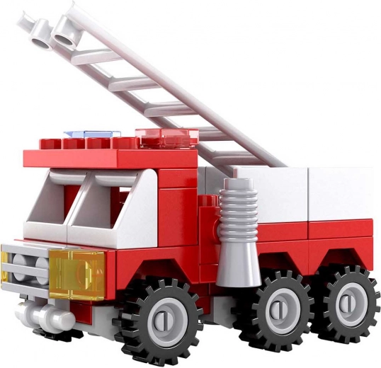 Compatible building set bloxo firefighters – car, 53 pieces