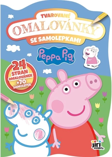 Shaped Coloring Book Peppa Pig with Stickers