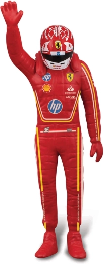 Charles Leclerc driver figure in a champion pose