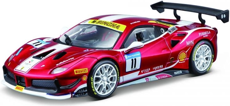 Модел на автомобил Ferrari 488 Challenge 2017 от Bburago в мащаб 1:24