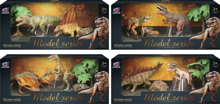 Dinosaur World Dinosaur Figure Set, 4 Types