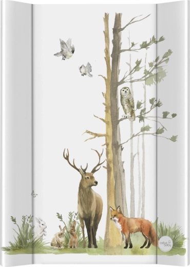 Мека двукантна повивална подложка 50 × 70 Basic Woodland CEBA BABY