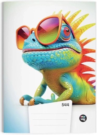 A5 Lined Notebook 40 Sheets Chameleon