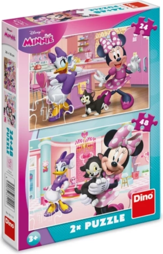 Puzzle Minnie and Figaro 24 to 48 pieces