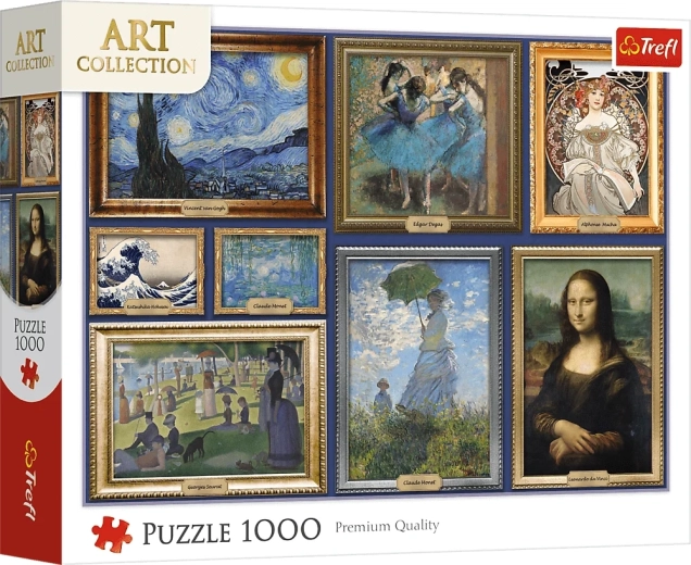 Trefl пъзел Art Collection: колекция от шедьоври на изкуството 1000 части