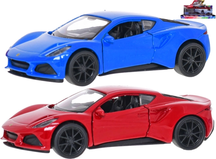Metal model car Lotus Emira 12 cm with pull-back drive - 1 piece