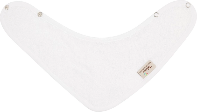 Timboo bandana bib white 36 × 22 cm