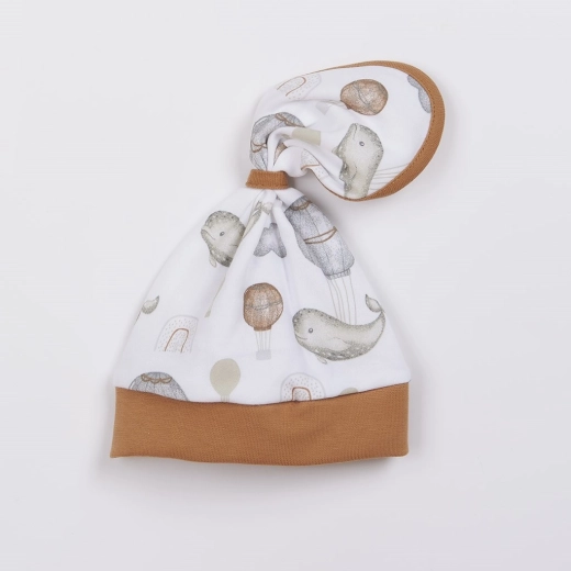Baby cotton cap scarf Nicol