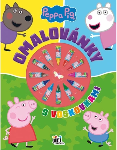 Peppa Pig Coloring Book with Crayons