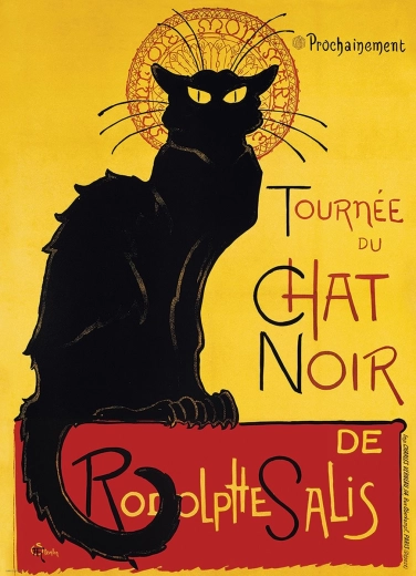 Пъзел Каберe Le Chat noir – плакат, 1000 части
