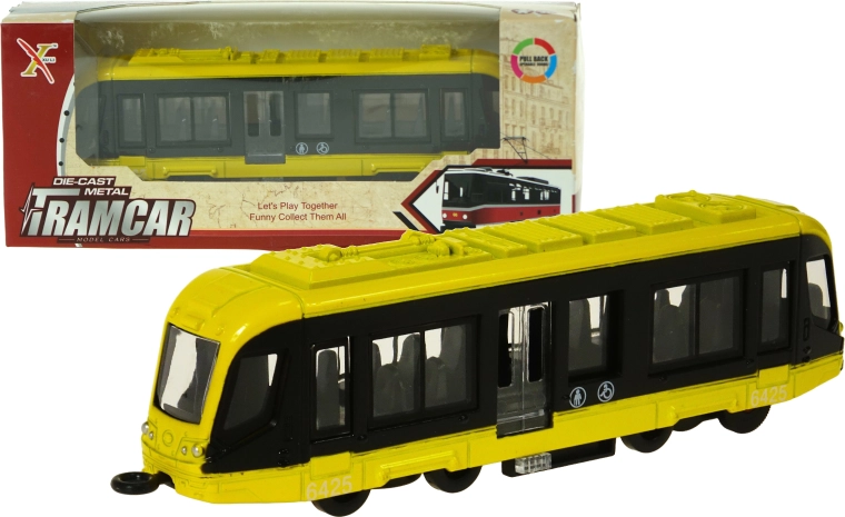 Metal tram with mechanical drive