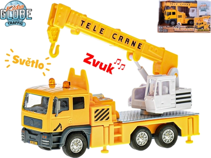 Kids Globe Traffic crane with lights and sounds 15 cm