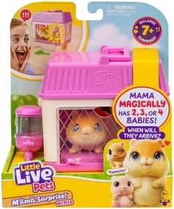 Little Live Pets Mini Mama хамстер с изненада – бебета в къщичка