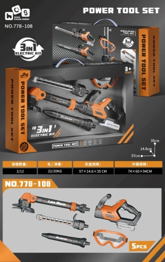 Children's 3-in-1 Garden Tool Set with Safety Goggles