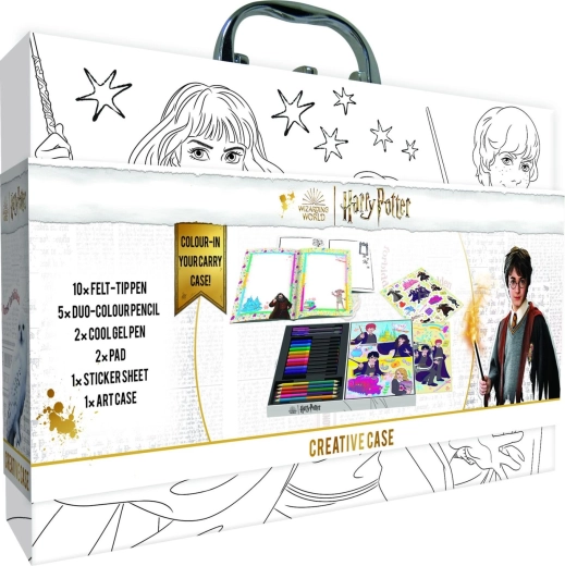 A rich selection of drawing and coloring supplies