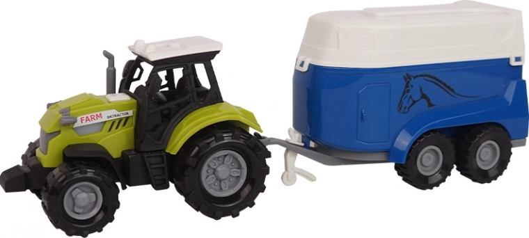 Farm tractor with horse trailer with sounds and lights