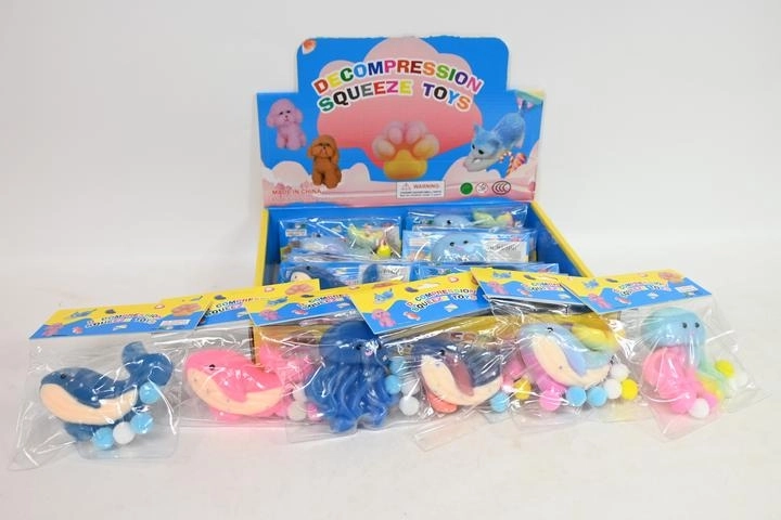 Squeezeable anti-stress animal toy - 1 piece