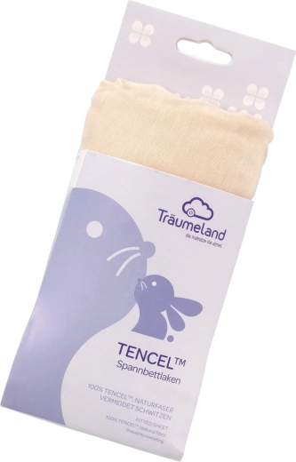 Träumeland fitted sheet tencel uni beige