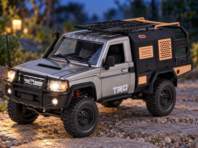4×4 drive and remotely controlled lighting