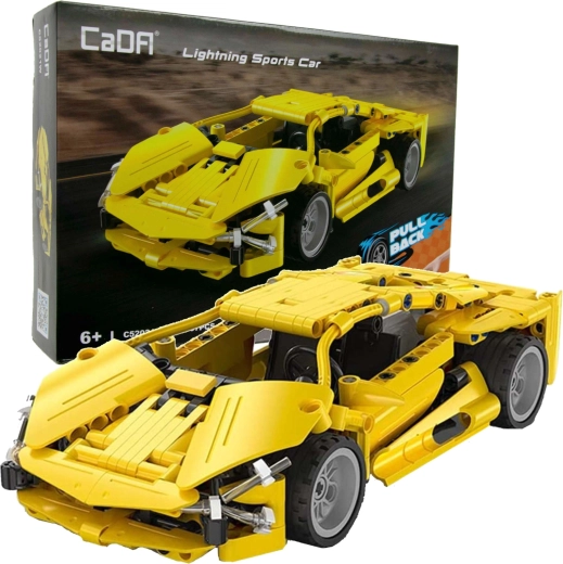 CaDA Lightning Sports Car спортна състезателна кола с пружинен (pull-back) механизъм