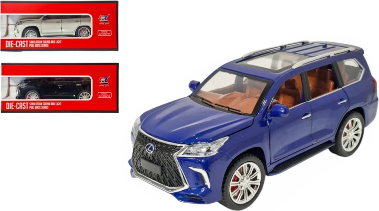 Метален модел LEXUS LX 1:24 със светлина и звук