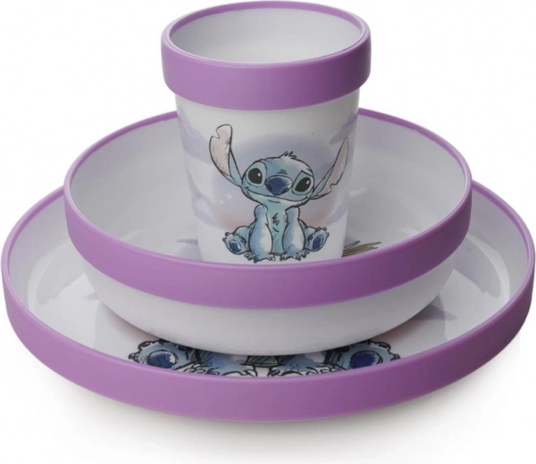 Детски комплект за хранене 3 в 1 Lilo & Stitch
