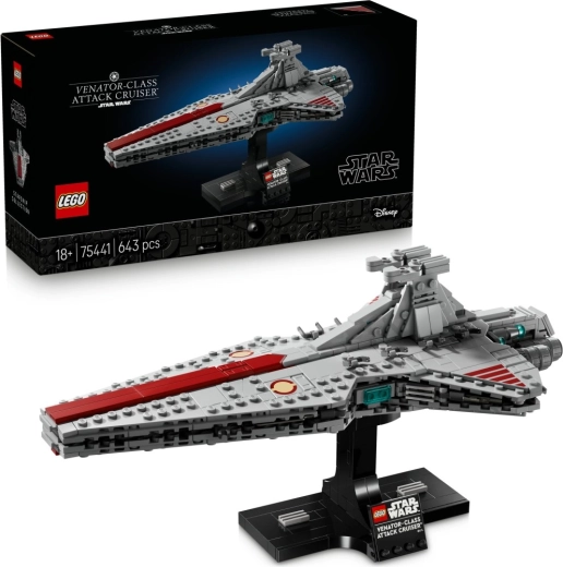 LEGO Star Wars щурмов крайцер клас Venator – колекционерски модел на поставка