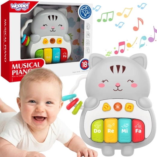 Woopie interactive kitten piano with lights and sounds