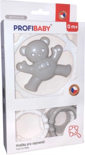 Profibaby дрънкалка мече с форми и гризалка за бебе