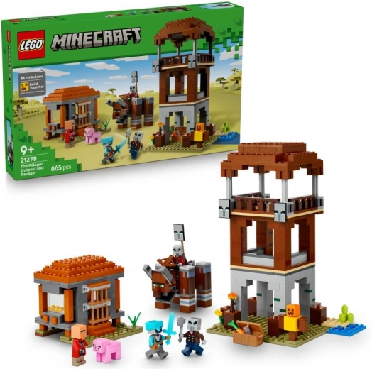 LEGO Minecraft 21278 Скривалище на нападателите и Разрушителя