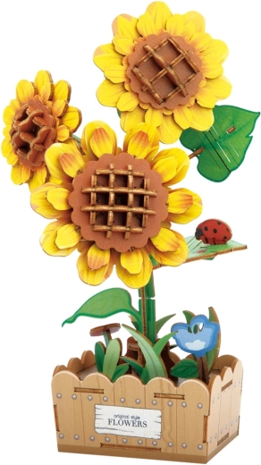 2Kids Toys 3D Wooden Sunflower Puzzle