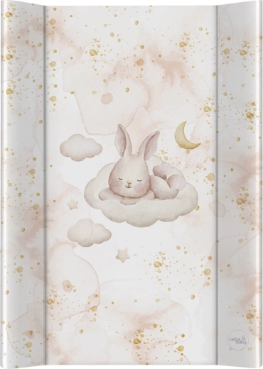 Ceba Baby changing mat with rigid board 50 × 70 cm Ultra Light Sleepy Bunny