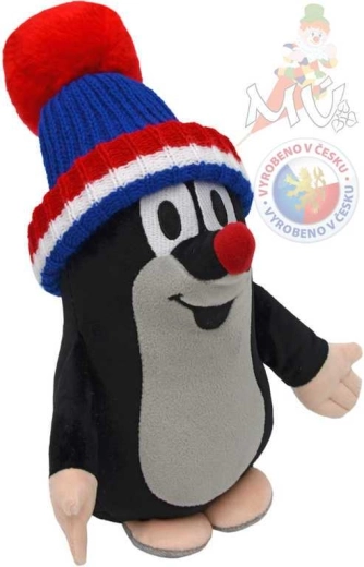 Moravská ústředna Little Mole with blue hat 25 cm - 1 piece