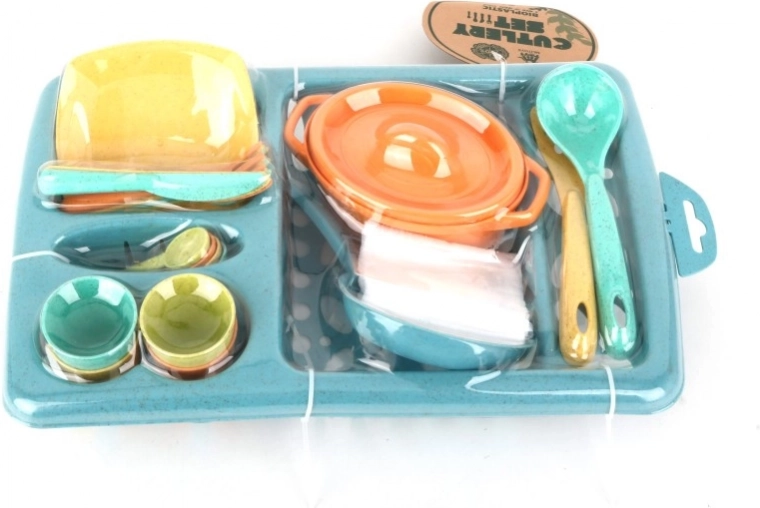 Children's Eco-Friendly Dinnerware Set Made from Wheat Material