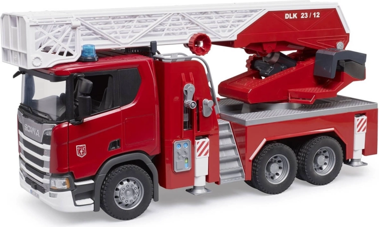 Bruder Scania Fire Truck with Turntable Ladder