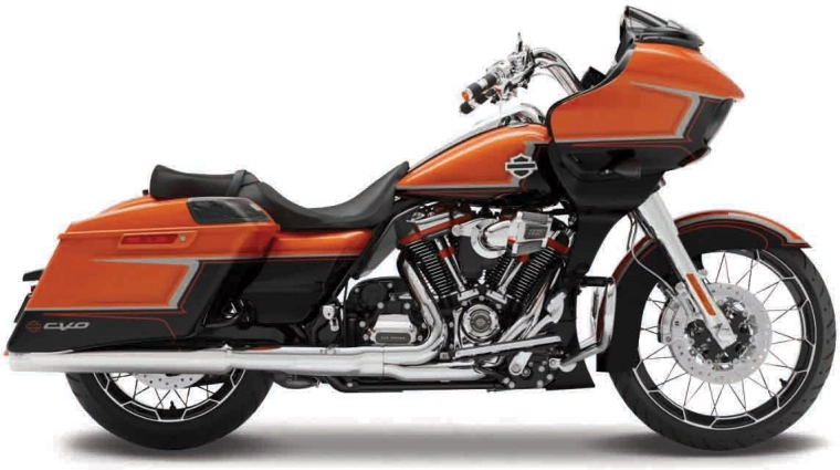 Maisto Harley-Davidson 2022 CVO Road Glide оранжево-металик черен 1:18