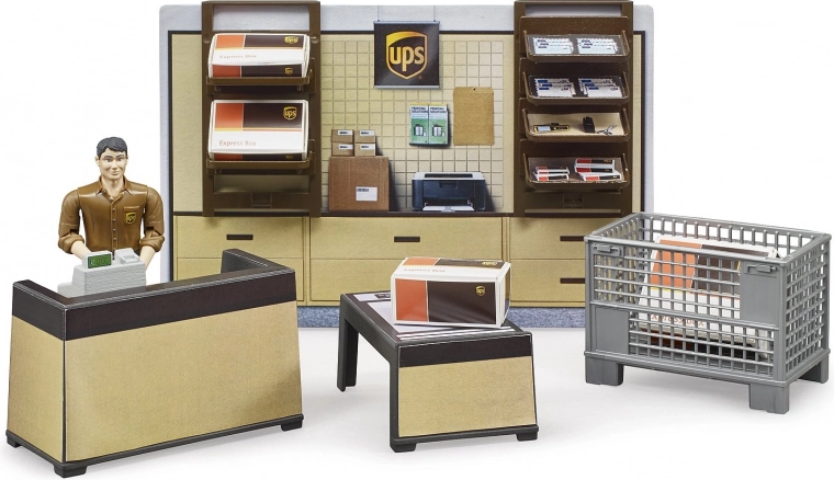 Комплект BWORLD Магазин за пратки UPS с фигурка