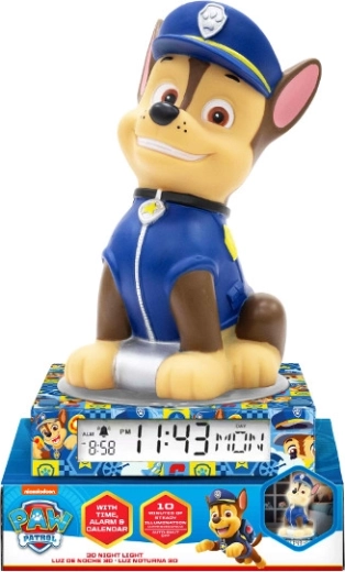 Night light with alarm clock and calendar PAW PATROL – 3D figure