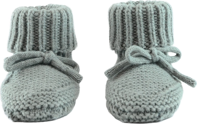 Lodger knitted merino wool booties 0–6 months